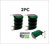 2PC 4/V80H 3 Pin 4.8V 80mAh NiMH Battery VARTA 55608304059 Replacement Battery for GPS Terminal, GPS-Tracker