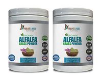 antioxidant Immunity Booster - Alfalfa Grass Organic Powder - Alfalfa Leaf Bulk - 2 Cans 16 OZ (112 Servings)