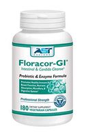 Floracor-GI Candida Yeast Cleanse, ProBiotic And PreBiotic Enzymes (360 Capsules)