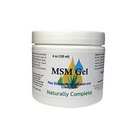 Naturally Complete MSM Plus Glucosamine Bromelain & Chrondroitin 4 oz. Jar | Non-GMO - Unscented)