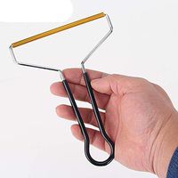 Ninge New Metal Handle Lint Roller, Portable Lint Remover,Pet Hair Hairball Quick Epilator,Woollen Sweater Clean Tool,Clothes Fuzz Shaver,Pet Hair Hairball Quick Epilator-1Pack-Black