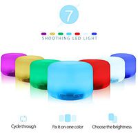 MOONBUY 110V 500ML RGB Aromatherapy Essential Oil Diffuser Humidifier with 7-Colors LED& Controller US Plug, Timer and Waterless Auto-Off