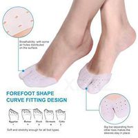 Gel Toe Sleeve Metatarsal Pads - 2 Pcs - Big Toe Forefoot Separator Cushioning, Foot Protector Support Ball of foot Cushion, Bunion Pain Relief Caps, Ballet Dance Shoe for Calluses Blisters Corns (#2)