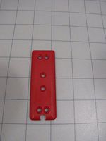 Wunder-Bar Wunderbar PH12-27-R Red Button Plate NEW