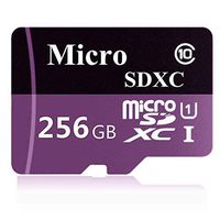 256GB Micro SD SDXC Card High Speed Class 10 Memory SD Card with SD Adapter
