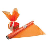 Hygloss Products HYG71504BN Cello Wrap Roll, Orange - 6 Roll
