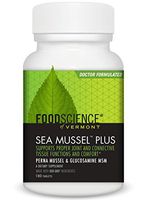 FoodScience of Vermont Sea Mussel Plus, Green-Lipped Mussel Joint Supplement Tablets, 180 Count