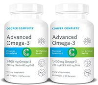 Cooper Complete - Advanced Omega 3 - Fish Oil Supplement, Concentrated EPA + DHA Omega-3 Fatty Acids 1400 mg - 60 Day Supply …