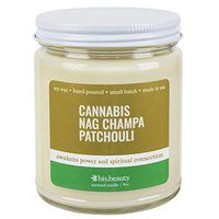 Cannabis Nag Champa Patchouli Aromatherapy Candle - Energy Healing Terpenes - Awakens Power and Spiritual Connection