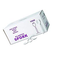 Cutlery, Spork, White- Case of 1000 (Update Version)