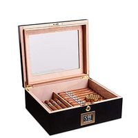 Cigar Box Humidor Spain Cedar Wood Cigar Humidor Professional Constant Humidity Moisturizing Solid Wood Seal Large Capacity