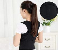 Children Adult Posture Correction Corset Back Posture Corrector Brace Shoulder Lumbar Spine Support Belt Men Women (S)