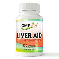 GMPVitas Premium Liver Support with Milk Thistle Supplements- Milk Thistle,Vitamin C & B - Support Liver Health & Function 100 Capsules (2)