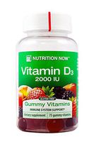Nutrition Now Vitamin D Adult Gummy Vitamins 2000 IU - 75 Gummies