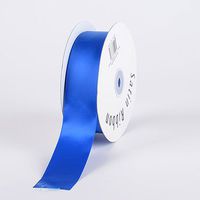 Royal Blue Satin Ribbon Single Face 1/4 inch 100 Yards