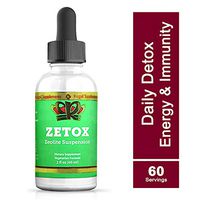 ZETOX | Easy to Take Liquid Zeolite Suspension with B-12 & D3 | Natural Energy & Immune System Booster that Supports Daily Detox & Optimal pH | Max Absorption Alkaline Drops (60 Servings)