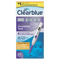 Clearblue Advanced Digital Ovulation Test, Predictor Kit, Featuring Advanced Ovulation Tests with Digital Results, 20 Ovulation Tests