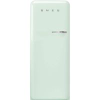Smeg FAB28ULPG3 50's Retro Style Aesthetic 24" 50'S Style Refrigerator With Ice Compartment, Pastel Green, Left Hand Hinge