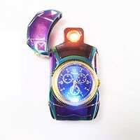 Electric Lighter Car Model Watch Lighter Coil Fast Ignition Windproof Flameless Cool Men's Toys Collection USB Rechargeable Great Presents