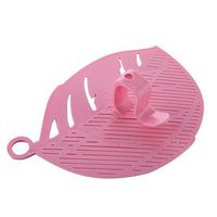 BIRD WORKS New Qualified 1PC Durable Clean Leaf Shape Rice Wash Sieve Cleaning Gadget Kitchen Clips Tools Cleaning Rice Tool D36Au4: Pink