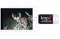Leap Outdoors Trail or Game Camera Viewer SD Card Reader for Apple iPhone or iPad | Works with Cases | Reads SD, SDHC, and Micro SD Cards (Device Only)
