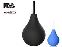 Family Kit Enema Bulb, miniPIG 2 Color Douche for Men Women Enema Kit with Certified Comfortable Medical Kits Clean Anal Silicone Douche