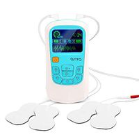 OSITO TENS Unit Rechargeable Electronic Pulse Massager Muscle Stimulator with 4 Reusable Pads - Pain Relief Therapy Machine with Dual Channel 25 Modes and 50 Intensity