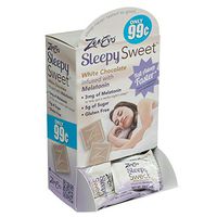 ZenEvo Sleepy Sweets White Chocolate Melatonin Sleep Aid - Safe, Effective Solution for Peaceful Sleep/All-Natural/Gluten-Free - 50 Ct