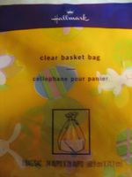 Hallmark - Yellow Cellophane Bunny Basket Bag