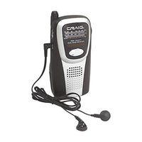 Craig Electronics CS2500 AM/FM Pocket Radio with Speaker and Headphones