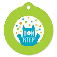 Monster Bash - Little Monster Birthday Party or Baby Shower Favor Gift Tags (Set of 20)