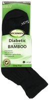 Diabetic Socks - 3 pair - Viscose From Bamboo - Quarter W/arch Support - Size 10-13