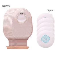 JIN Two-Piece System Ostomy Pouch W/2-Sided Comfort Panel Closed-End Filtered Drainable Pouch