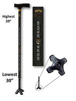 Walking Cane Adjustable T Handle with Footed Cane Tip US Army Ranger Military Design