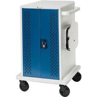 Bretford CORE36MS-CTTZ Store & Charge Cart, for 36 Tablets/Notebooks, Topaz/Concrete