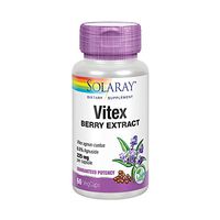 Solaray Vitex Chaste Berry Extract 225mg | Traditional Women’s Health Support Supplement | Contains .5% Agnuside | Non-GMO | Vegan | 60 VegCaps