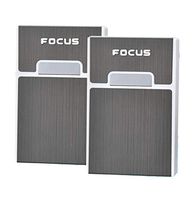 Focus Cigarette Case for Slim 85s Size,NOT 100s, Hold A Pack of 20 pcs Cigarettes Injector Box Magnetic Cover Design for 2 Packs