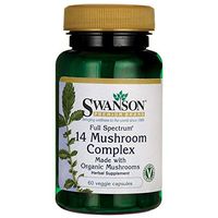 Swanson Full Spectrum 14 Mushroom Complex 60 Veg Capsules