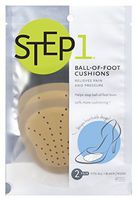 STEP 1 Gel Ball-of-Foot Cushions, 2 Pairs, Gel Inserts Help Absorb Shock & Relieve Ball of Foot Pain from High Heels & Shoes
