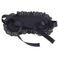 HinLot Soft Lace Sleeping Eyemask Blindfold Eye Cover Fancy Accessory (Black)