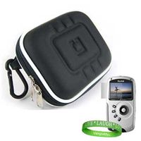 Kodak PlaySport HD Waterproof Pocket Video Camera Mini Camcorder Accessories Kit: EVA Smooth Black Protective Hard Kodak Camera Case + Universal Kodak Screen Protector