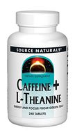 Source Naturals Caffeine + L-Theanine, 240 Tablets