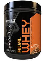 Rivalus Rivalwhey – Peanut Butter Puffs 1lb  - 100% Whey Protein, Whey Protein Isolate Primary Source, Clean Nutritional Profile, BCAAs, No Banned Substances, Made in USA