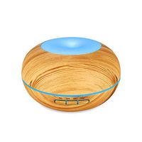 NEWKBO Essential Oil Diffuser, 300ml Humidifier with 7 Color Lights and 4 Timer，Cold Mist Sprayer with Waterless Auto Shut-Off for Home Office Baby