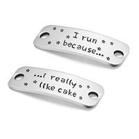 Shoe Tags for Runners, I Run Because I Really Like Cake Trainer Tags, Running Gift, Gift for Runner, Runner Gift, Trainer Tags, Lace Plates