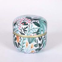 1PCS Round Flower Mini Tin Box-Mini Tin Box with Lid-Mini Tin Box with Hinged Lid-Boxes Jewelry Cardboard-Storage Boxes with Lids-Headphones Gift Box-Gift Box for Jewelry-Gift Box Small-Gift Box (4)