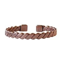 PROEXL Solid Copper Non Magnetic Bracelet Relieves Joint Pain 6 3/4" to 7 1/2" one Size Adjustable