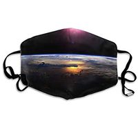 Best Warm Windproof Mask - Comfy with Adjustable Ear Loops Face Masks -Washable Reusable Mouth Masks for Men Women Planet Milky Way Earth Space Galaxy (1)