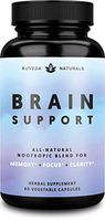 Brain Supplement — Natural Nootropic Brain Booster for Focus, Energy, Memory, Mood, Clarity, and Brain Support with Lions Mane, Ginkgo Biloba & Bacopa Monnieri, Memory Supplement & Focus Supplement