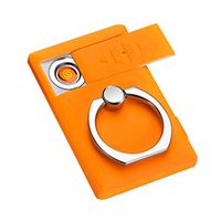 GorNorriss Electric USB Lighter, 2 in1 Universal Phone Ring Buckle Bracket Flameless Lighter, Windproof Electric Lighter Plasma Lighter